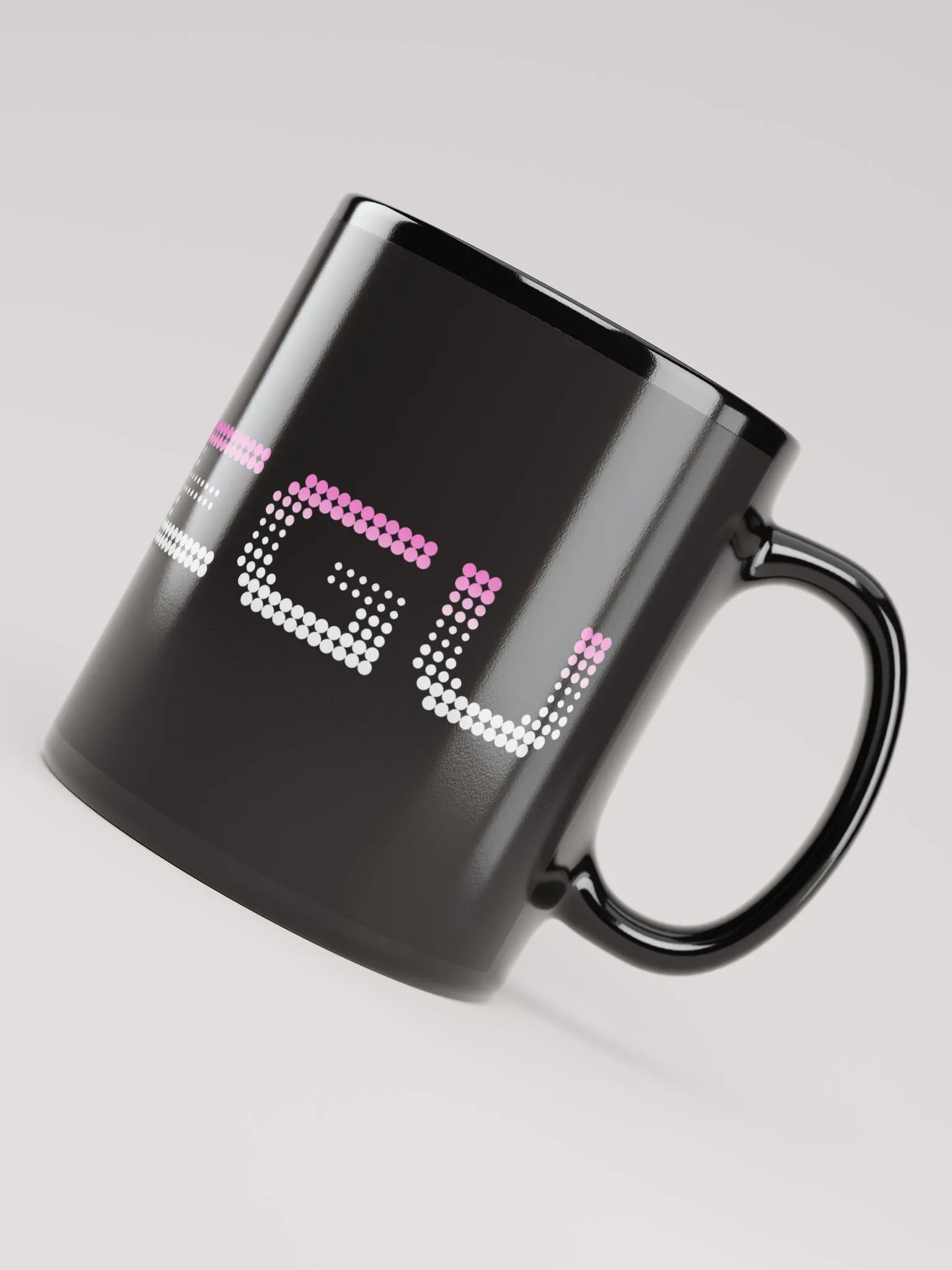 DJ Megu Logo Black Glossy Mug product image (4)