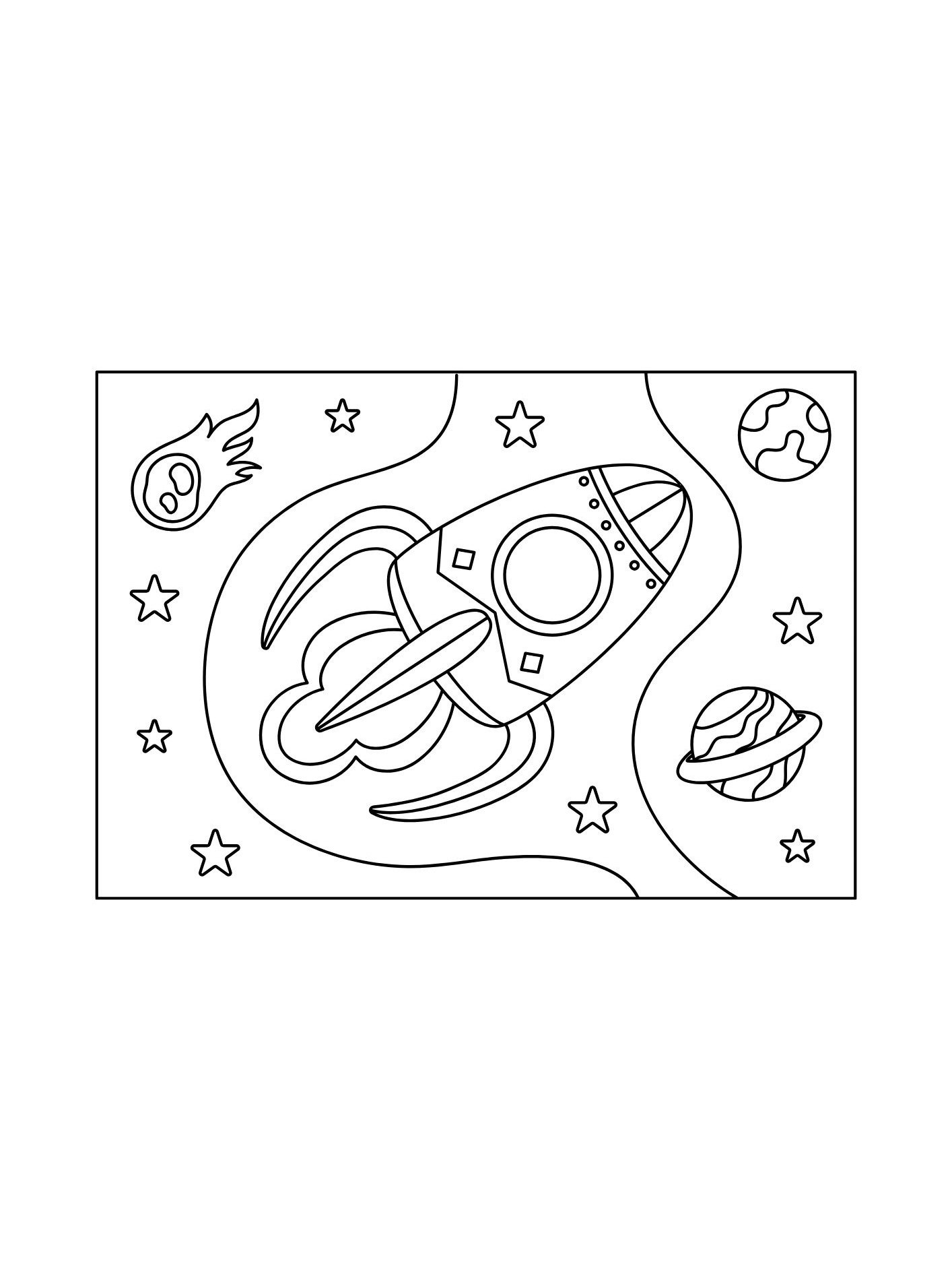 Galaxy Coloring Pages Printables product image (5)