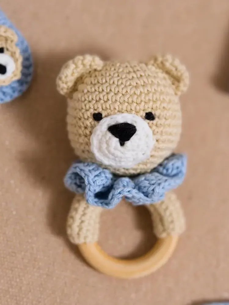 Crochet Pattern: Teddy Bear Baby Rattle product image (5)
