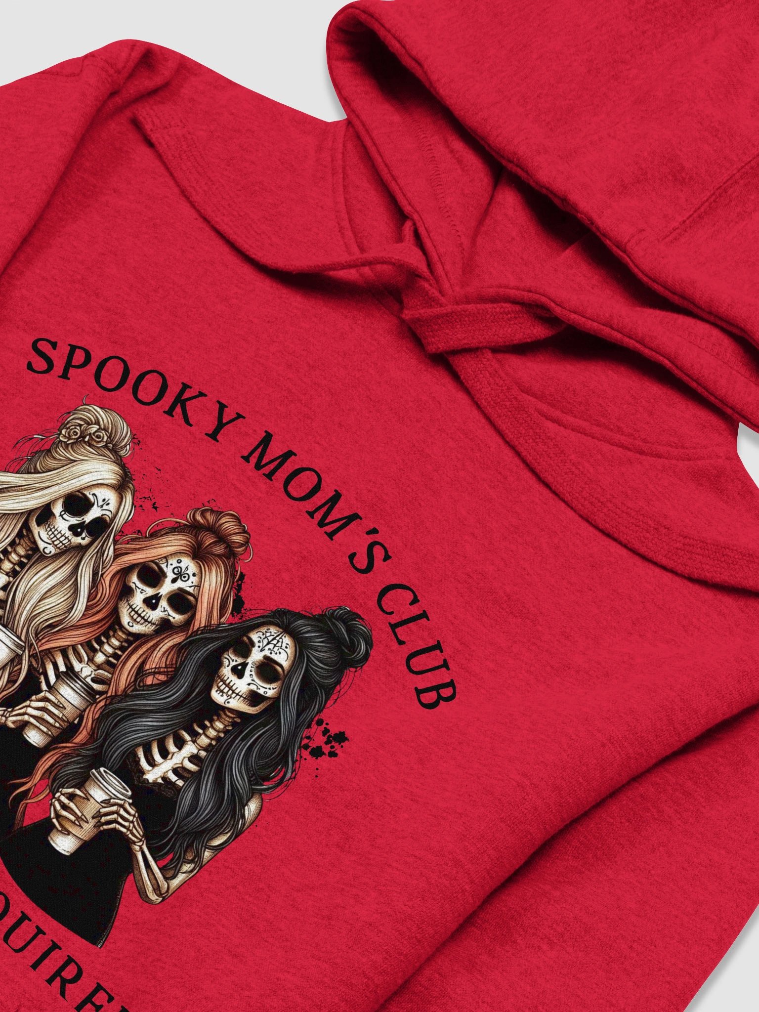 Spooky Mom's Club Sugar Skull Coffee Crew Hoodie product image (16)