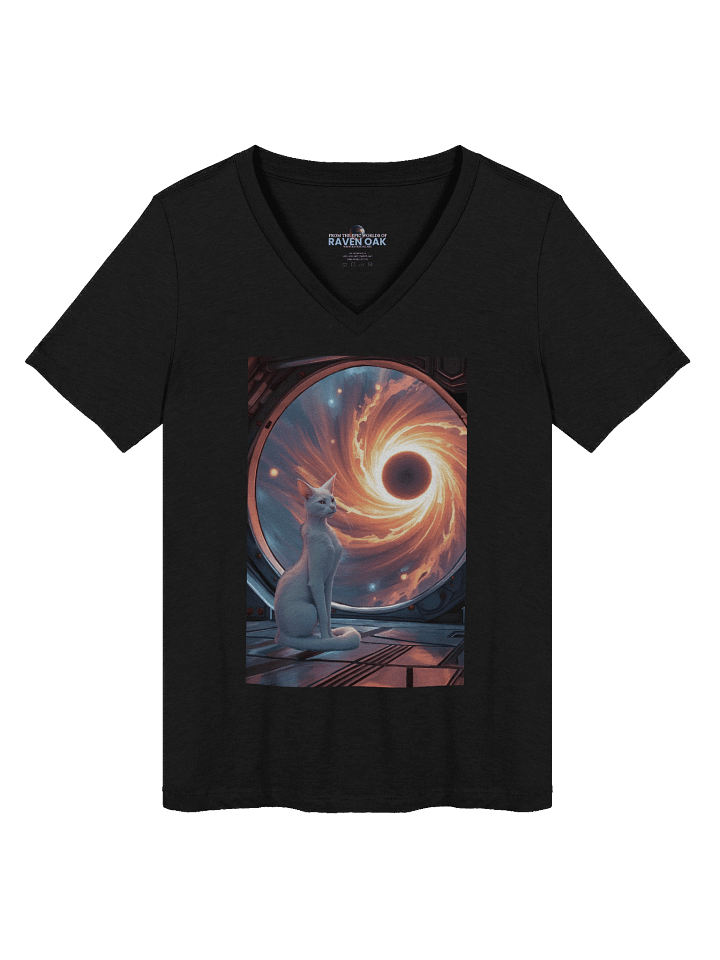 Dark Blackest Light V-Neck T-shirt product image (1)