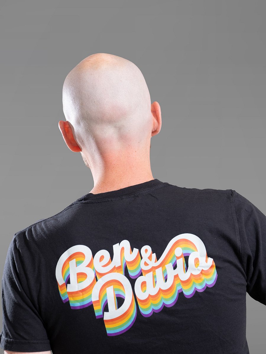 Women's Cruise with Ben and David Pride Logo T-Shirt - Black product image (2)