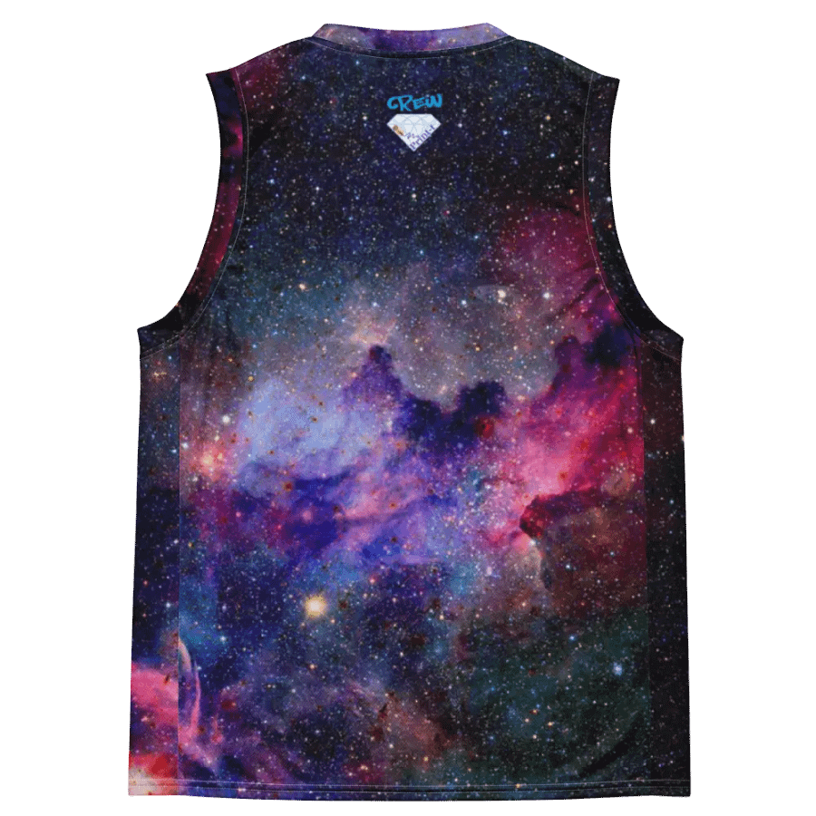 aus recyceltem Unisex-Basketballtrikot, Galaxy1 product image (4)