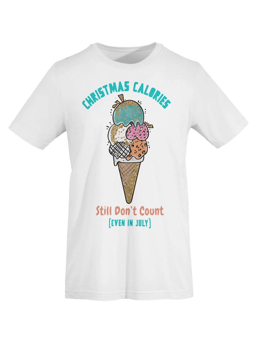 Glittery Christmas Ice Cream T-Shirt product image (60)
