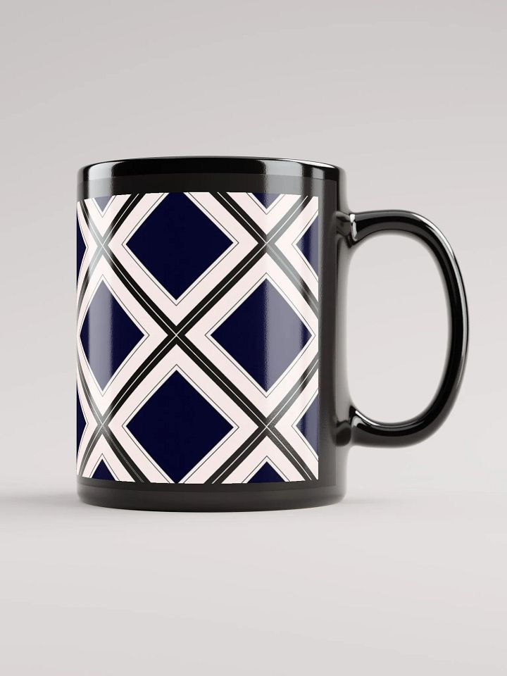 Black Diamonds Surrounded By White Black Mug product image (1)