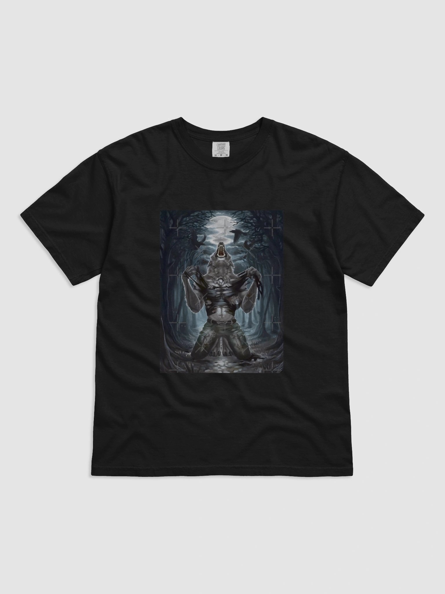 wolf tearing shirt product image (1)