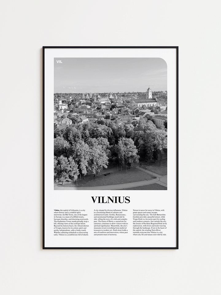 Vilnius 02 Newspaper Poster product image (1)