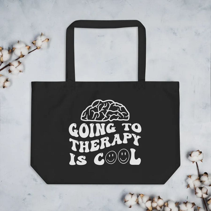 Going To Therapy Is Cool Bag product image (3)