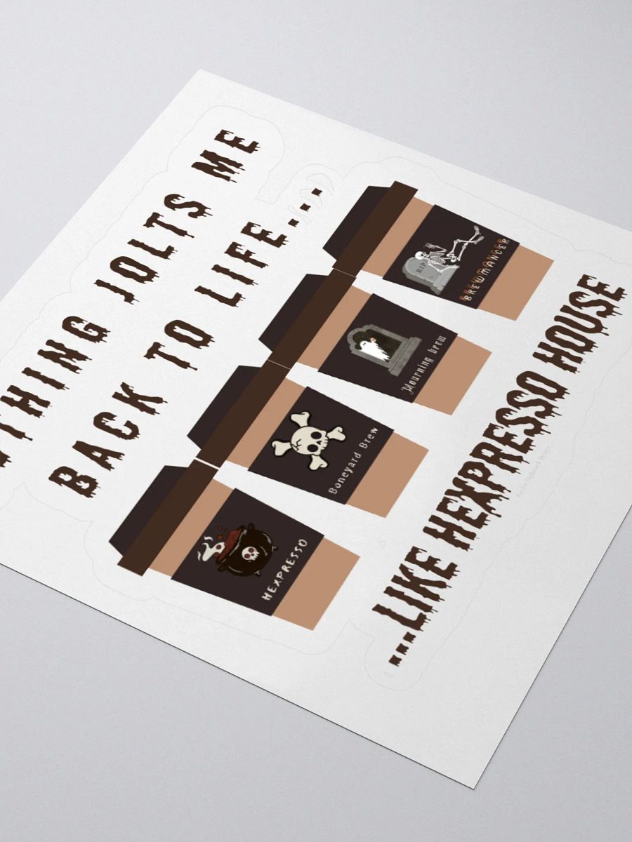 Nothing Jolts Me Back to Life Like Hexpresso House - Coffee Sticker product image (9)