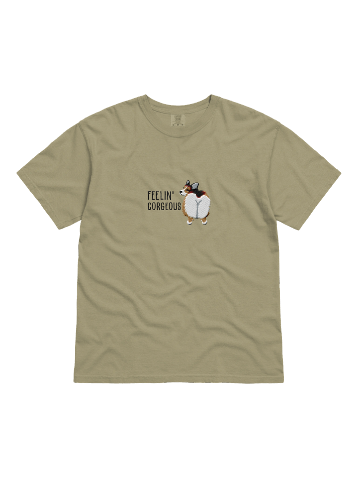 Feelin' Corgeous T-Shirt(Embroidered) of a Pembroke Welsh Corgi(Sable) product image (21)