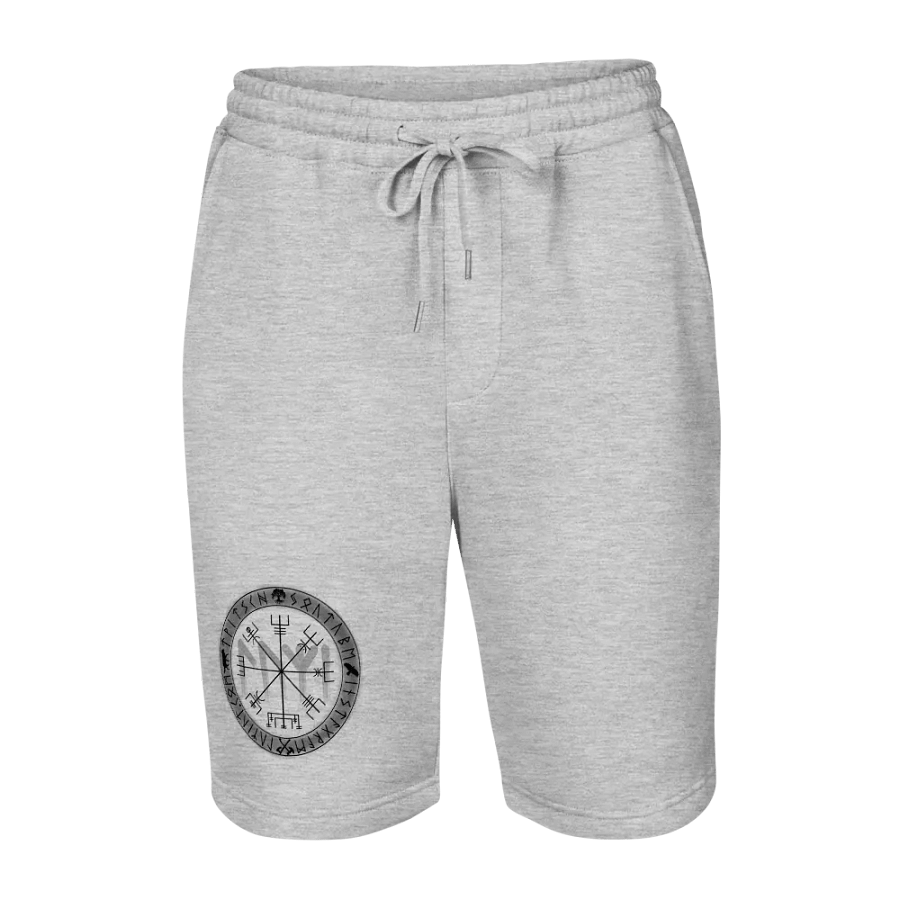 Nordische Runen | Schwarzer Vegvísir | Fleece Shorts product image (9)