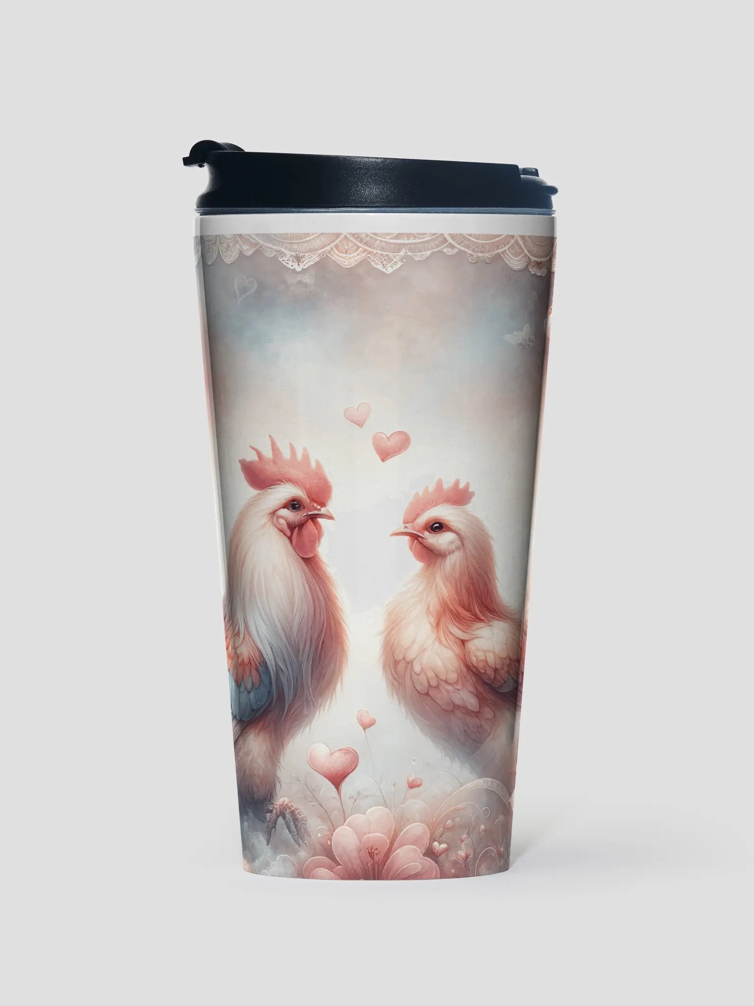 Whimsical Chickens Stainless Steel Travel Mug product image (1)