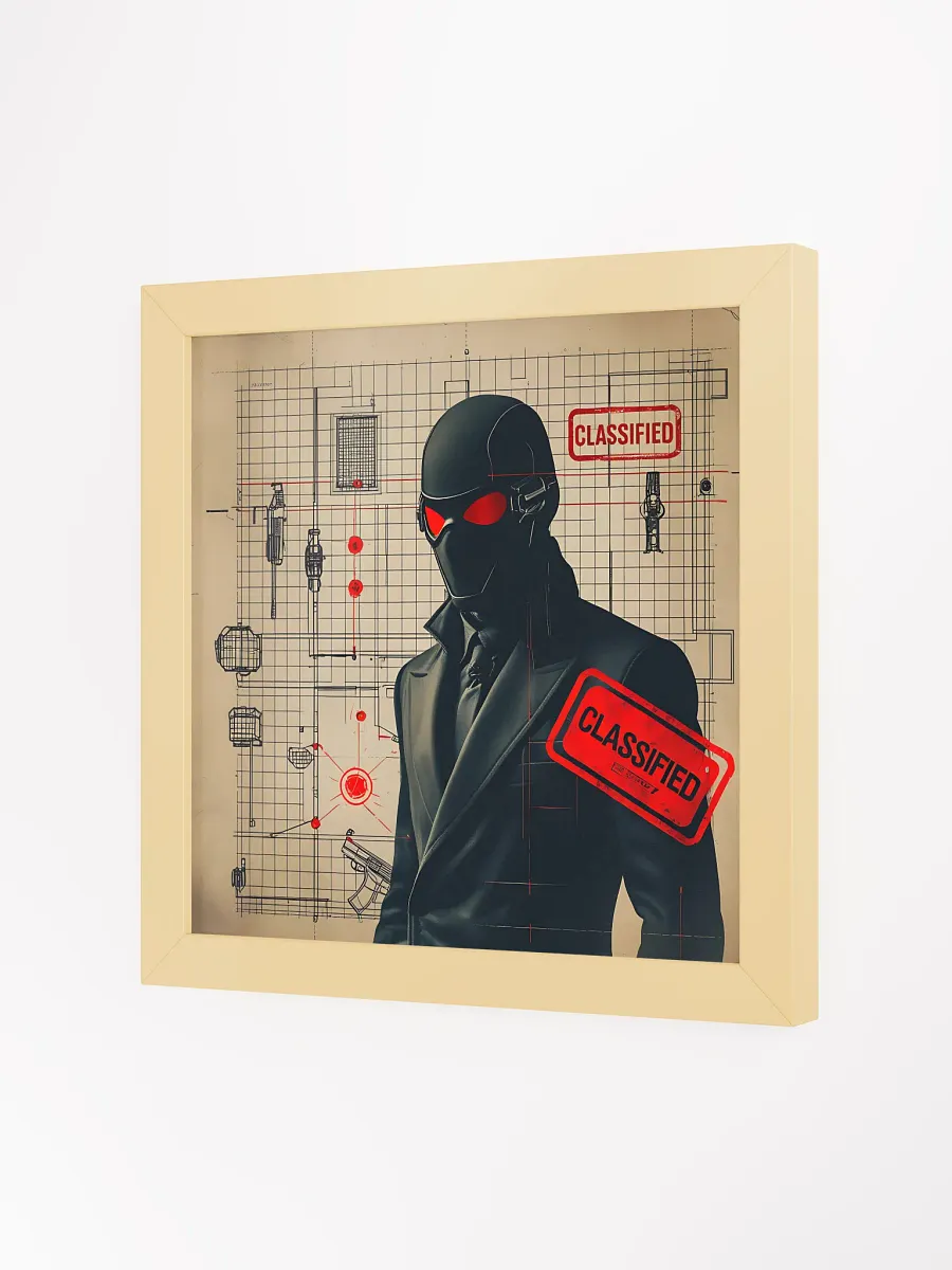 Classified Blueprint Secrets Framed Poster product image (2)