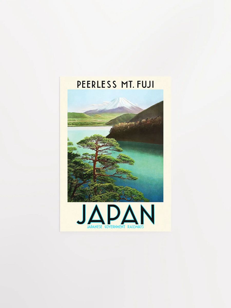 Japan Travel Poster: Peerless Mt. Fuji, 1930s — retro vintage travel poster product image (6)