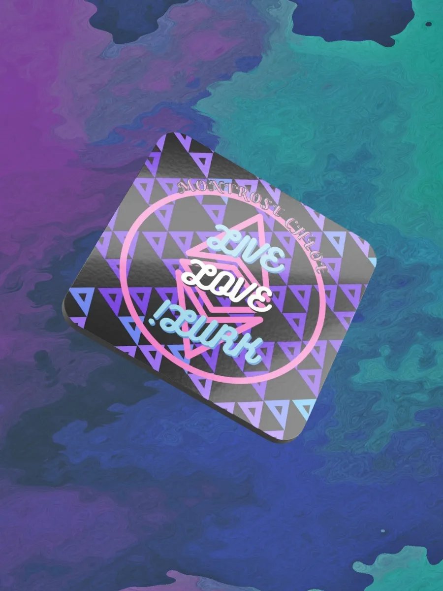 LIVE LOVE LURK Cork Coaster product image (4)