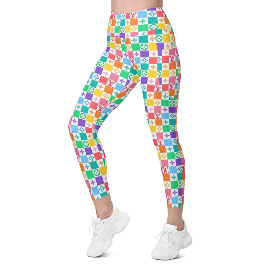 Leggings with Pockets – Luxury Logo Print for Sophisticated & High-End Style product image (4)