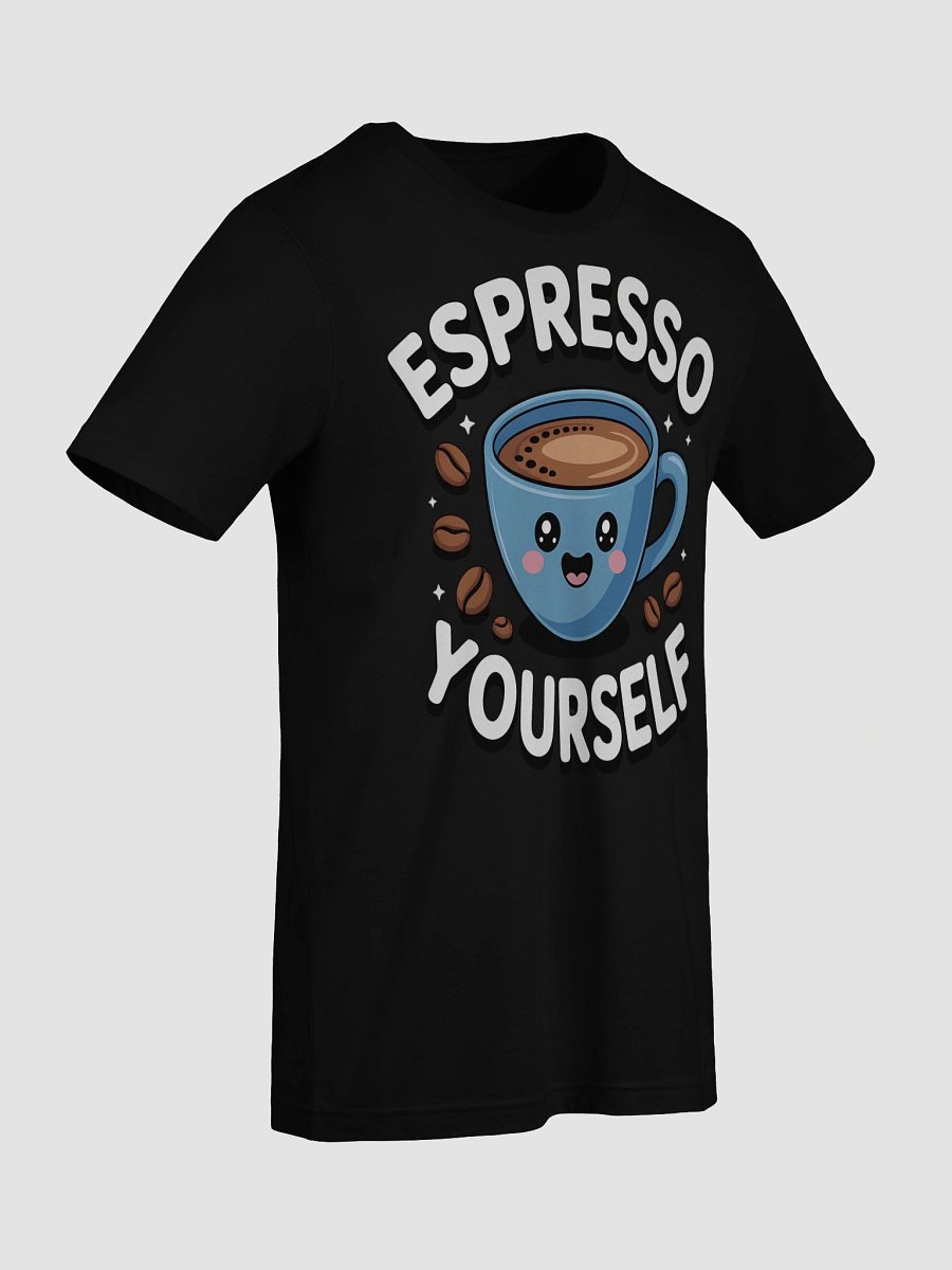 Espresso Yourself Cartoon Coffee Cup T-Shirt product image (95)