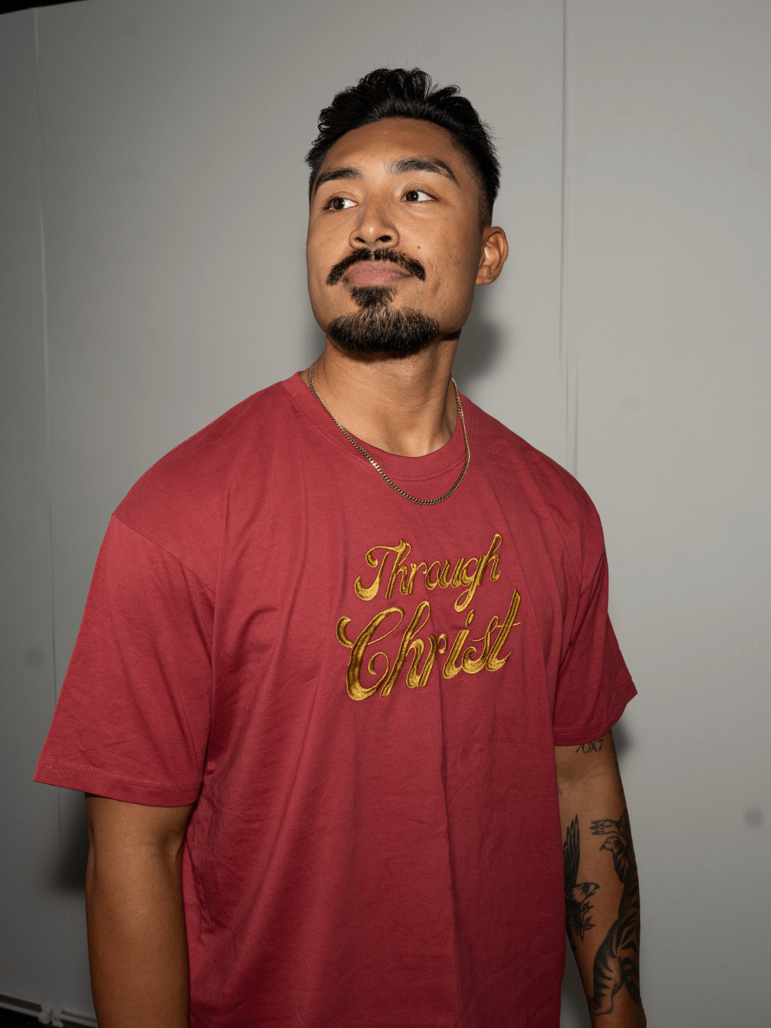 Through Christ Vintage Embroidered Logo Tee product image (1)