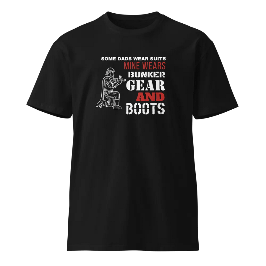 Firefighter dad gear and boots unisex T-shirt product image (1)