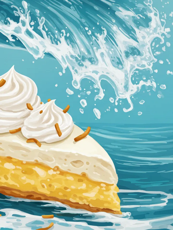 Coconut Cream Pie Wave Wallpaper product image (1)