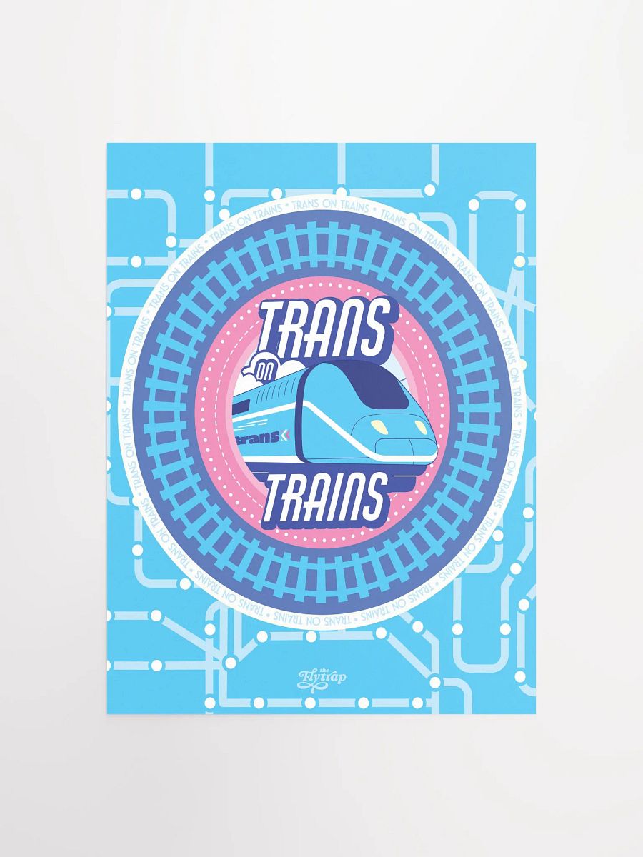 Trans on Trains 12x16 poster product image (1)