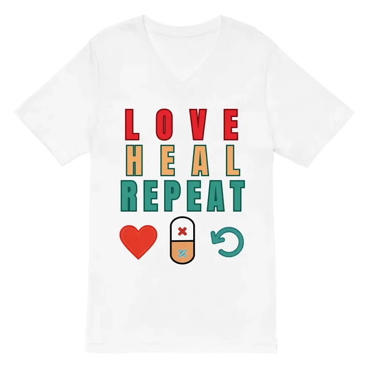 Love Heal Repeat V-Neck Tee product image (6)