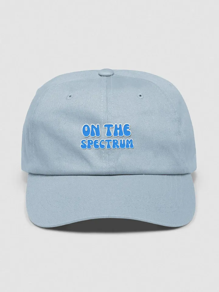 ON THE SPECTRUM (aqua) groovy lined design embroidered classic dad hat product image (25)