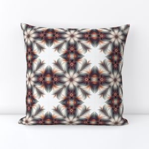 Seamless Pattern - Geometric Floral Pattern in Pale Oranges and Greens product image (5)
