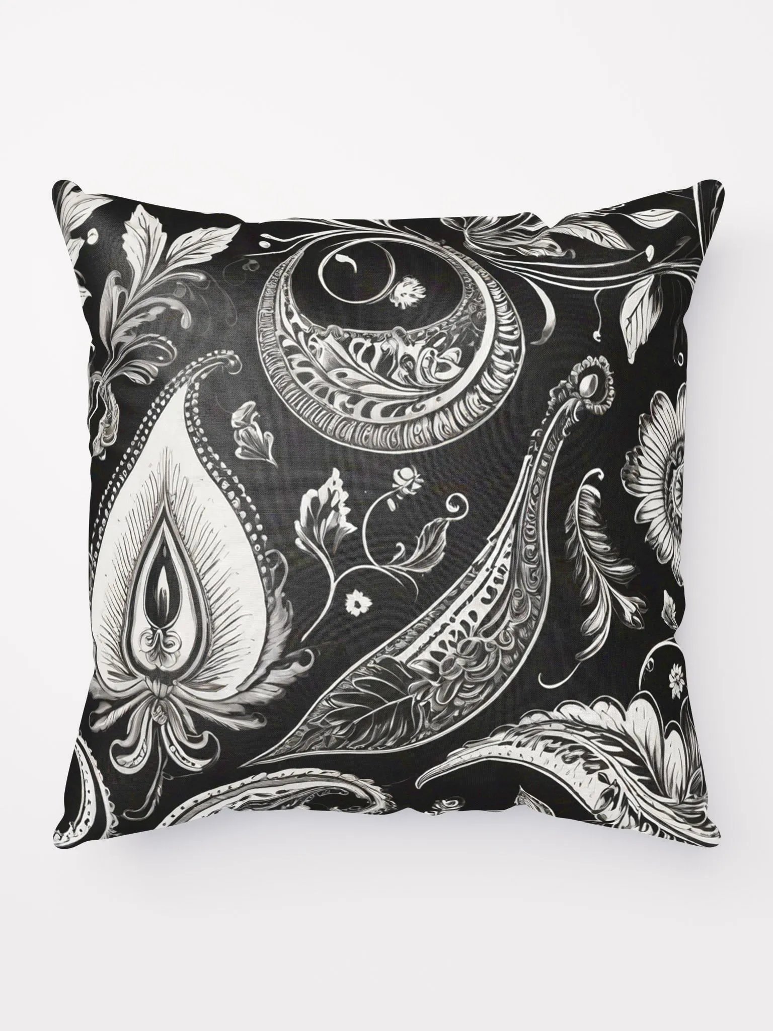 Black & White Seamless Pattern Pillow product image (10)