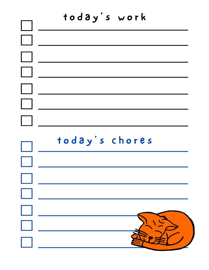 🐱🧡 Orange Tabby Cat Dry Erase To-Do List – Purr-fectly Playful and Ready to Keep You on Track! 🧡🐱 product image (2)