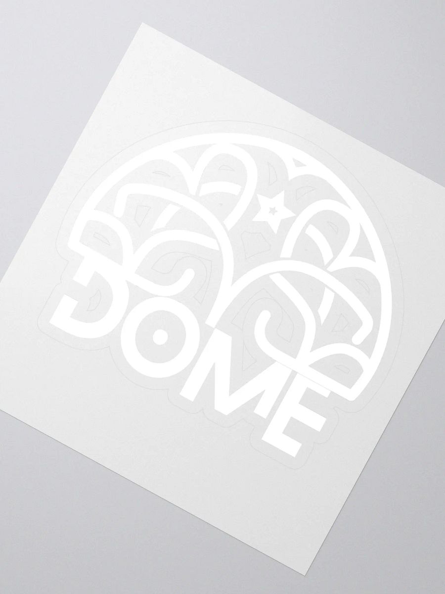 Dome White Logo Sticker product image (2)