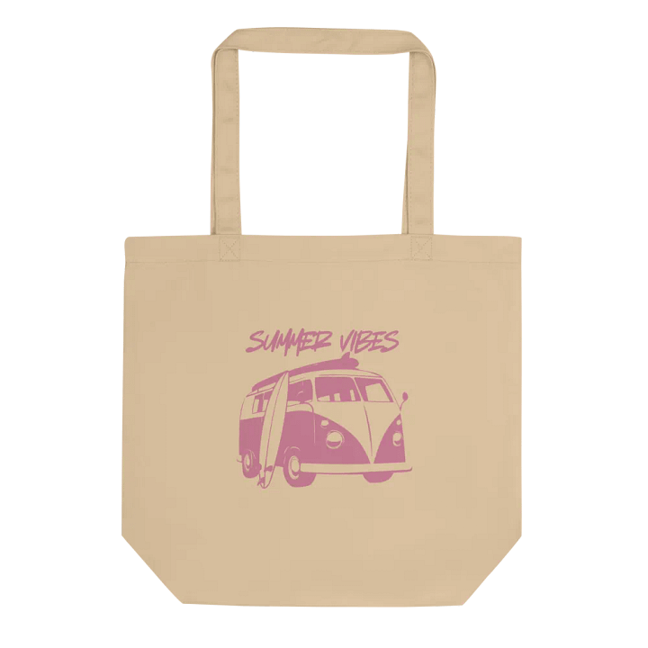 Retro Van 'Summer Vibes' Eco Tote Purple product image (1)