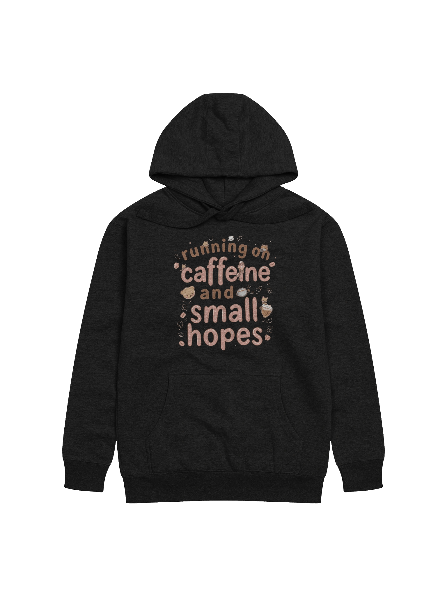 Running on Caffeine & Small Hopes ☕🖤 (The hoodie that totally gets your vibe) product image (6)