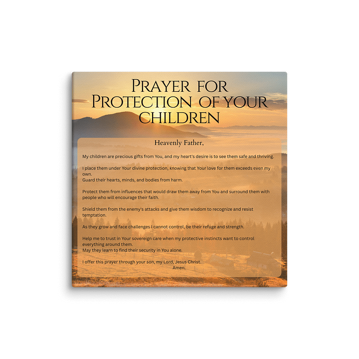 Prayer for Protection of your Children - Canvas product image (13)