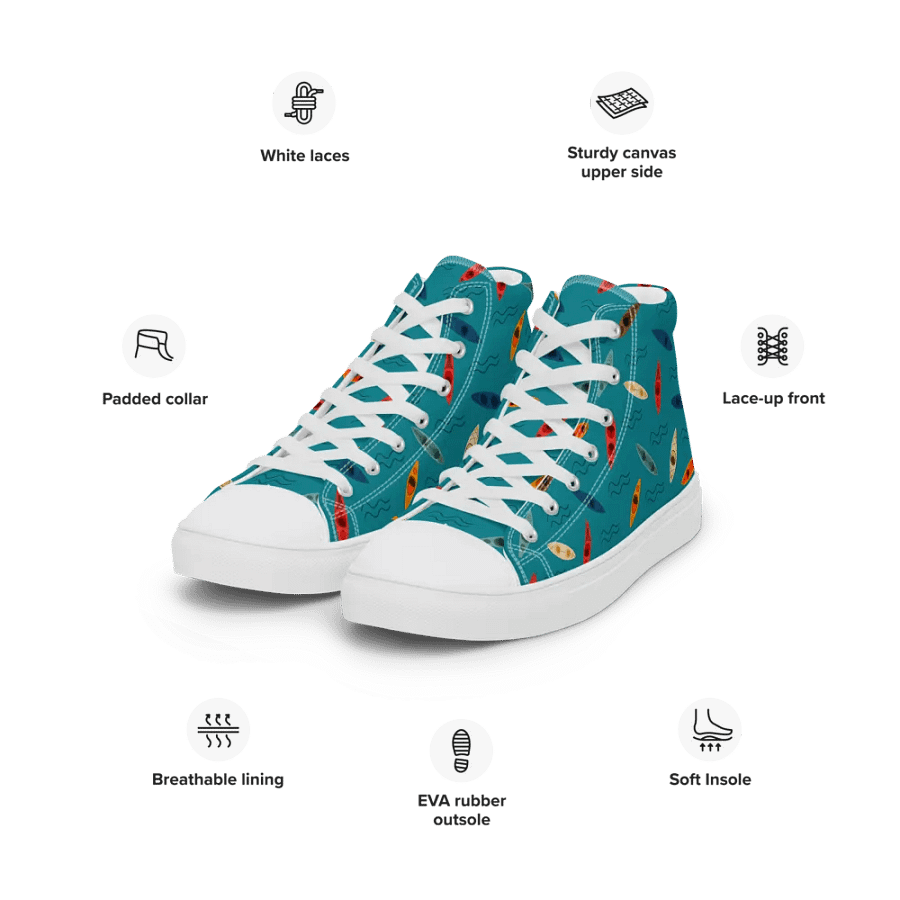 Wave Rider - Mens High Top Canvas Shoes product image (4)
