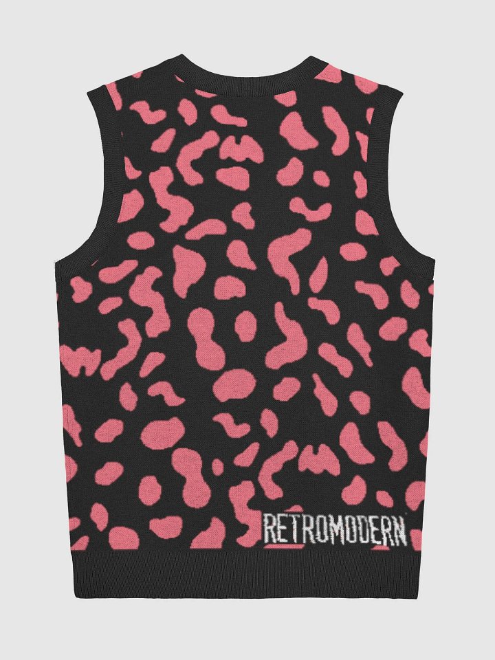 Retro Chic Jacquard V-Neck Vest product image (10)