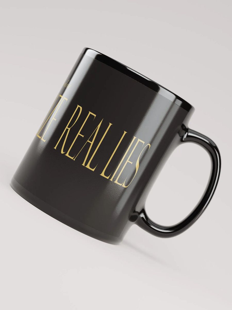 Real Eyes Realize Real Lies - Tupac Shakur - Black Glossy Mug product image (5)
