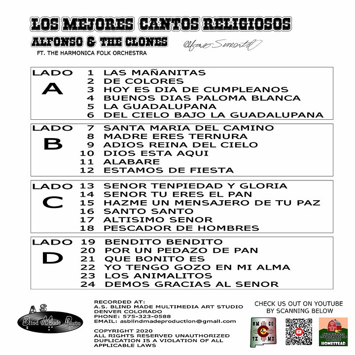 LOS MEJORES CANTOS RELIGIOSOS DOUBLE RECORD SET product image (2)