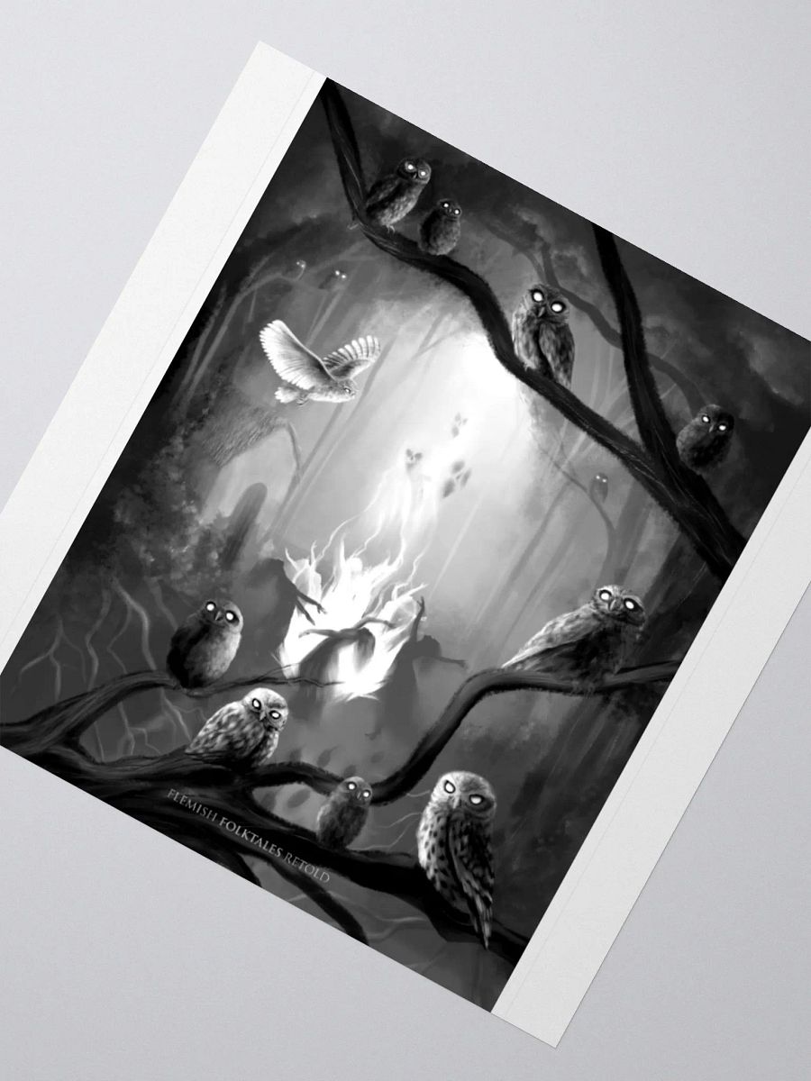Sefa Bubbels Owl Forest Sticker product image (2)