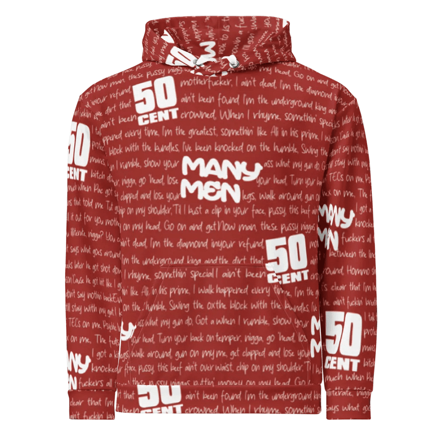Many Men - 50 Cent - RED - Unisex Hoodie product image (2)