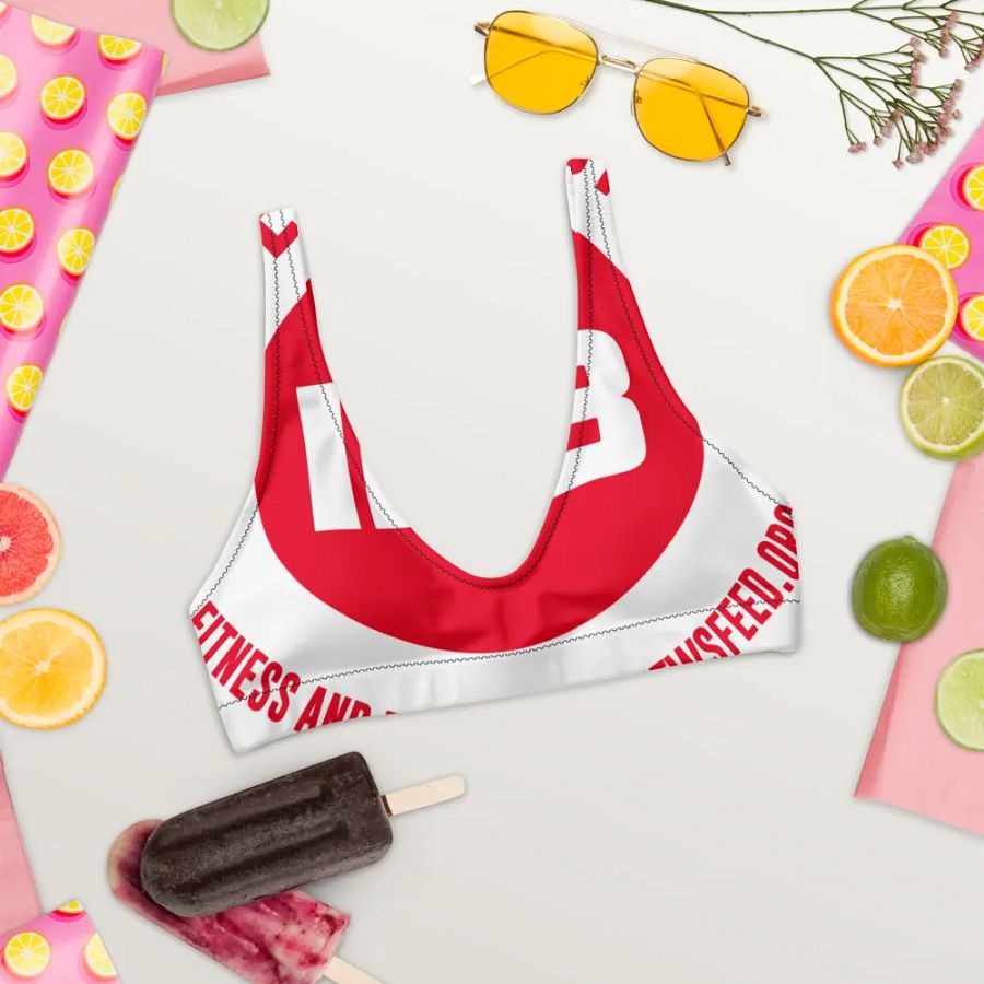 IFBNewsfeed.Org's All-Over Print Recycled Padded Bikini Top product image (6)