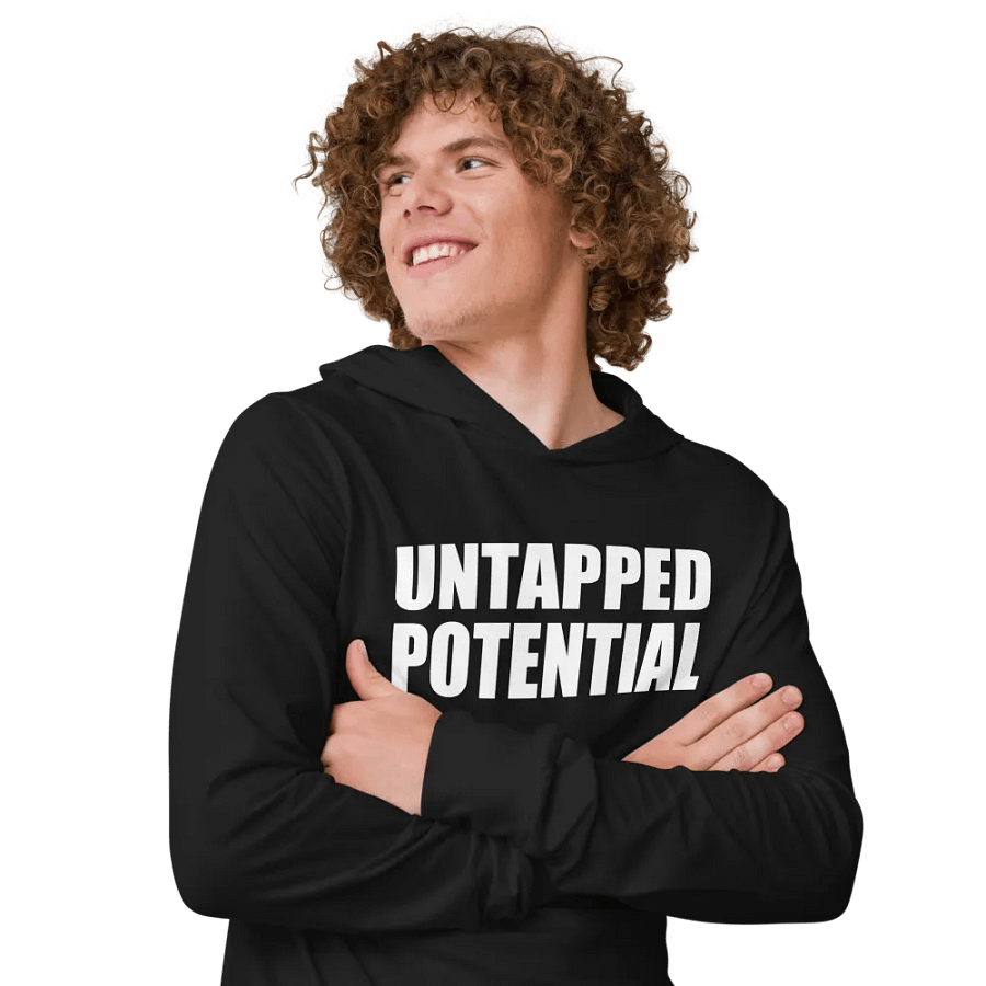 Untapped Potential Hooded T-shirt product image (5)