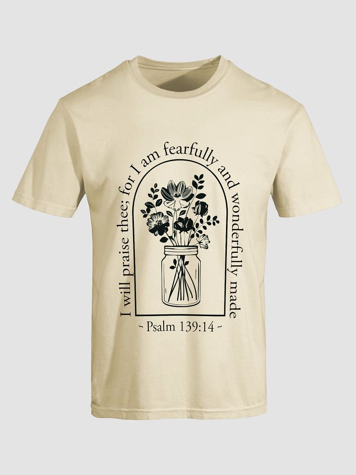 Psalm 139:14 Floral Christian T-Shirt product image (1)