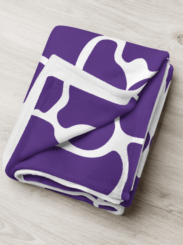 Purple Brick Mosaic Throw Blanket product image (13)