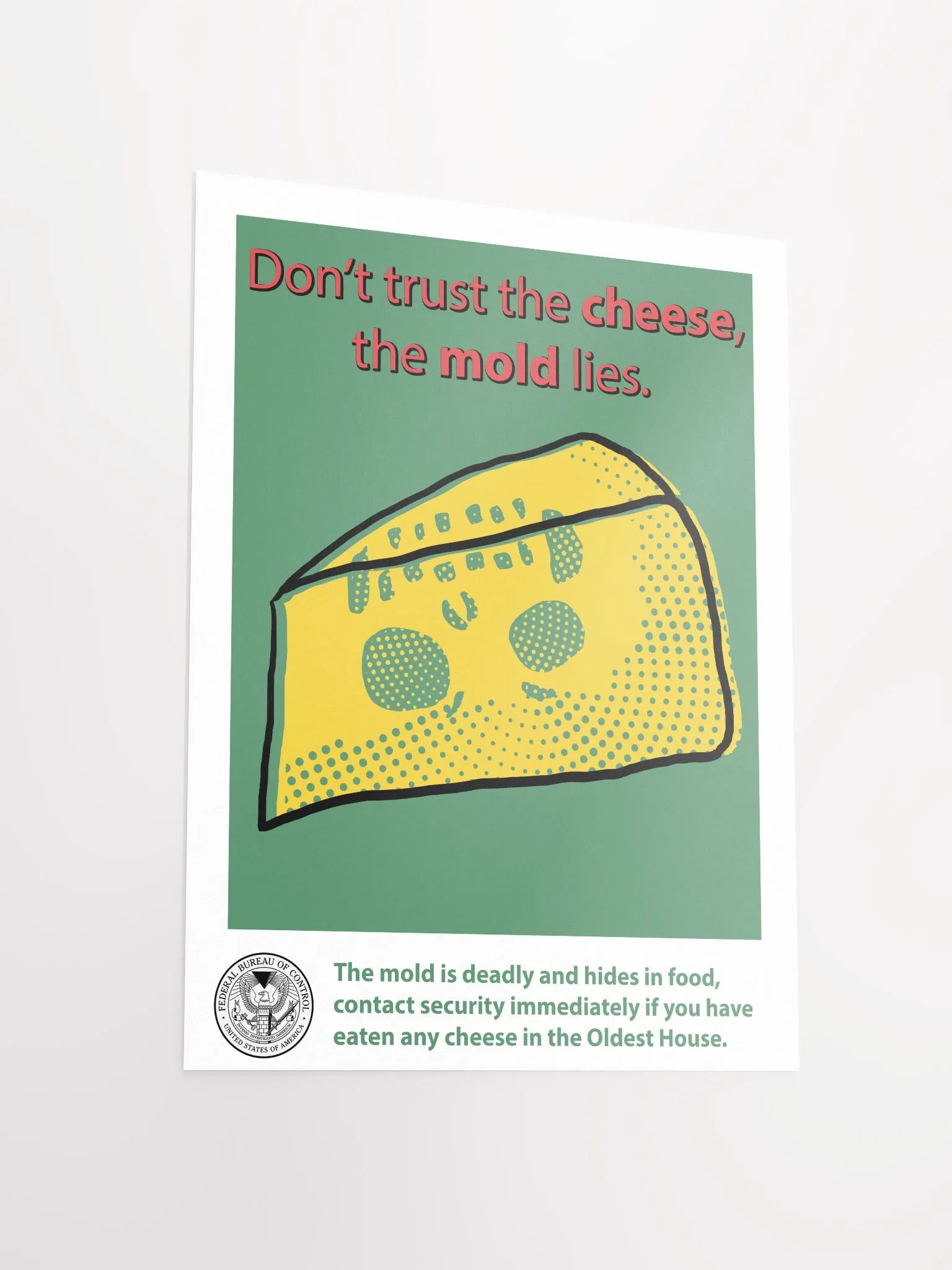 Don't eat the cheese Poster - Bureau Collection product image (3)