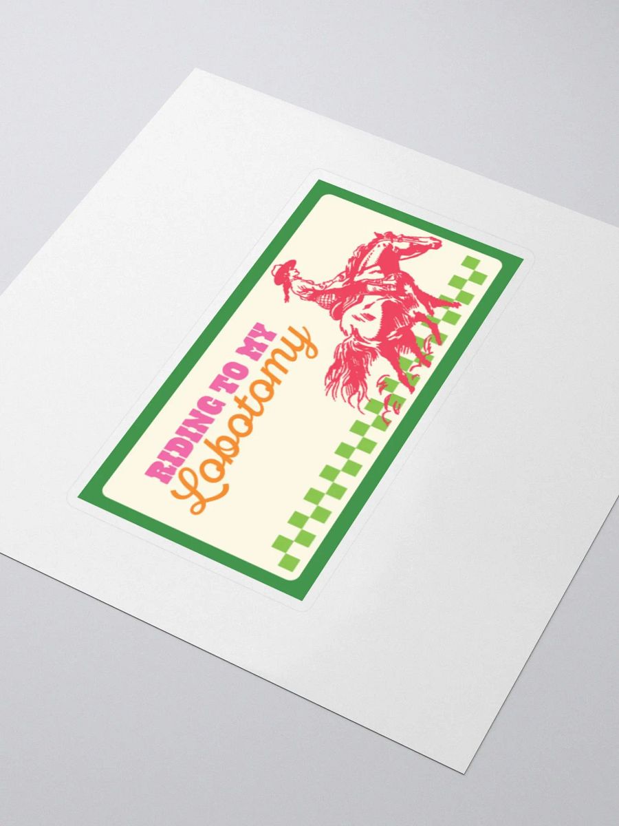riding 2 my lobotomy sticker product image (9)