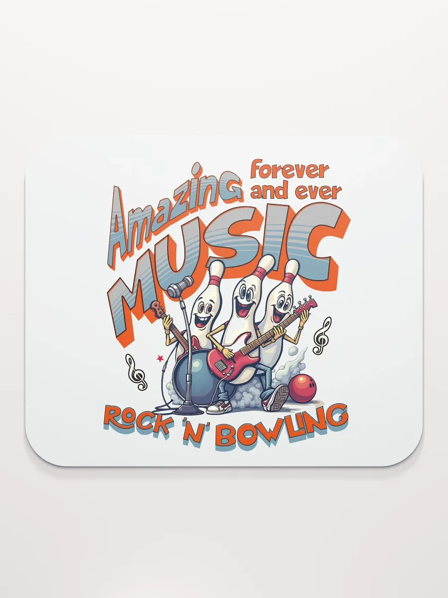 Amazing Music Rock N Bowling Mouse Pad product image (1)