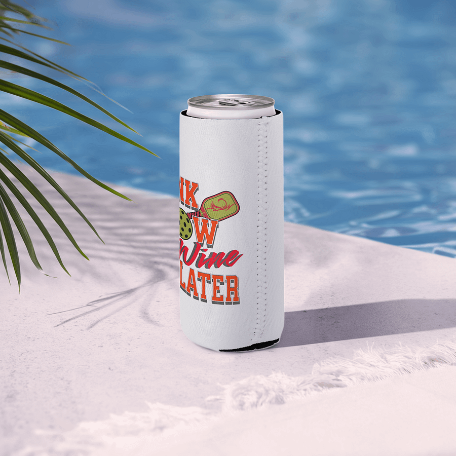 Dink Now Wine Later Pickleball Can Cooler product image (6)