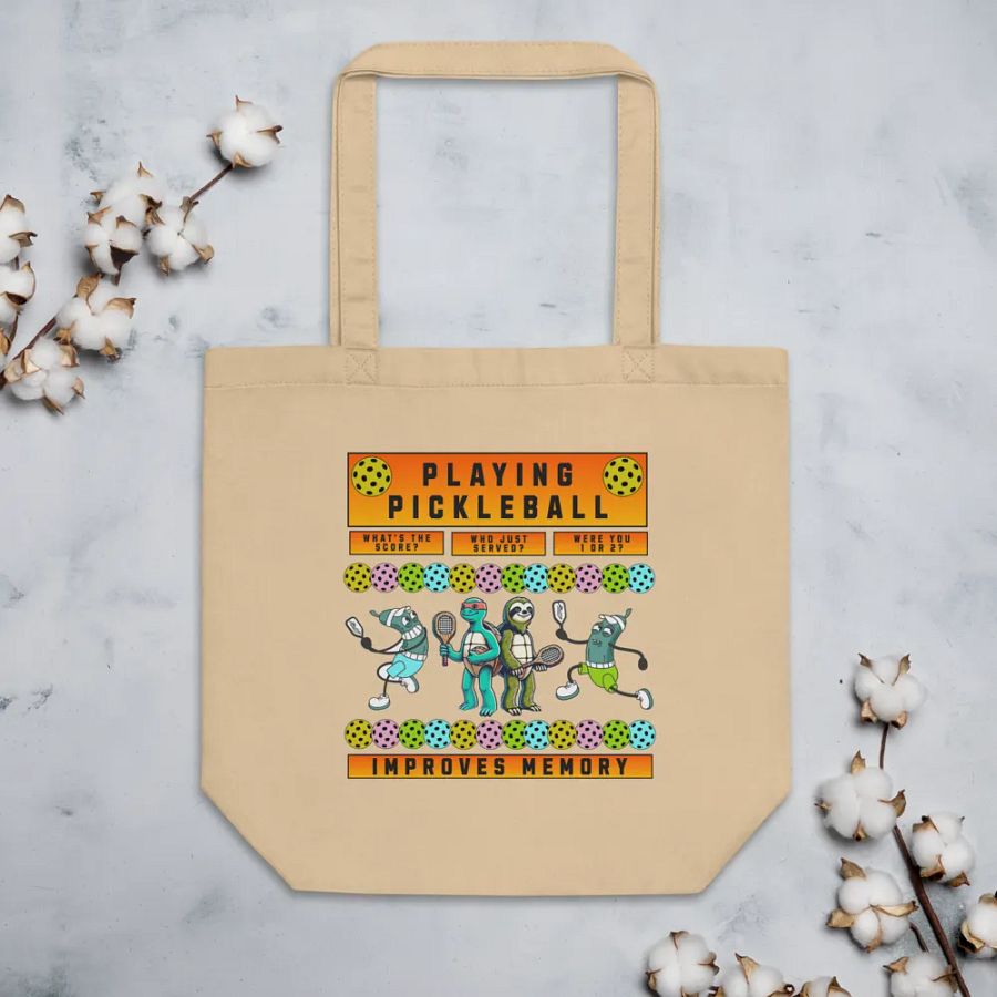 Playful Pickleball Improves Memory Tote Bag product image (4)