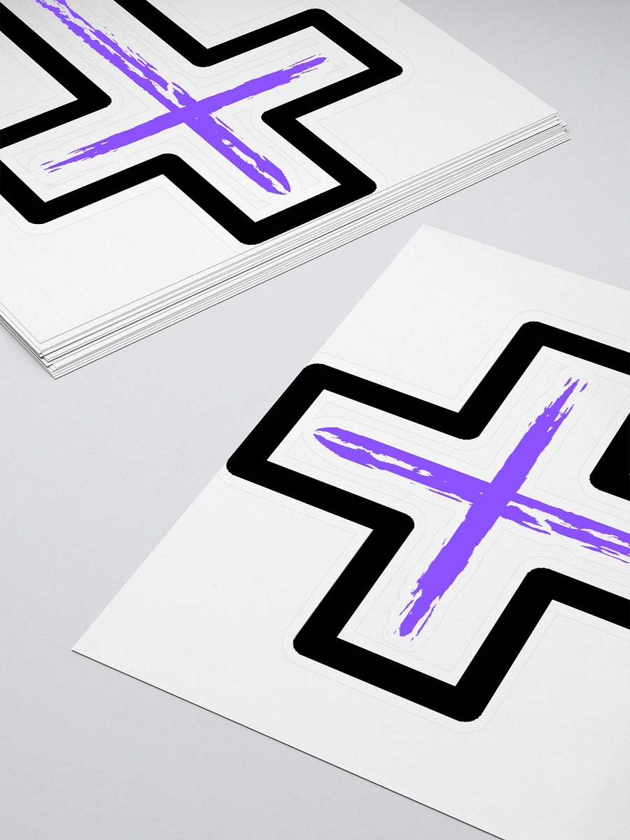 Purple Cross With Boarder Sticker product image (4)